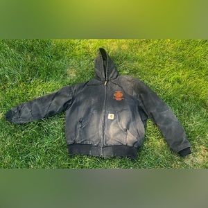 VTG XL carhartt Jacket ABBOTT corporation